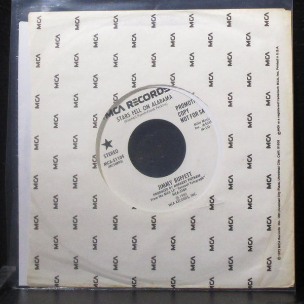 Jimmy Buffett - Stars Fell On Alabama 7" Mint- Promo Vinyl 45 MCA-51105 USA 1980 - Shuga Records