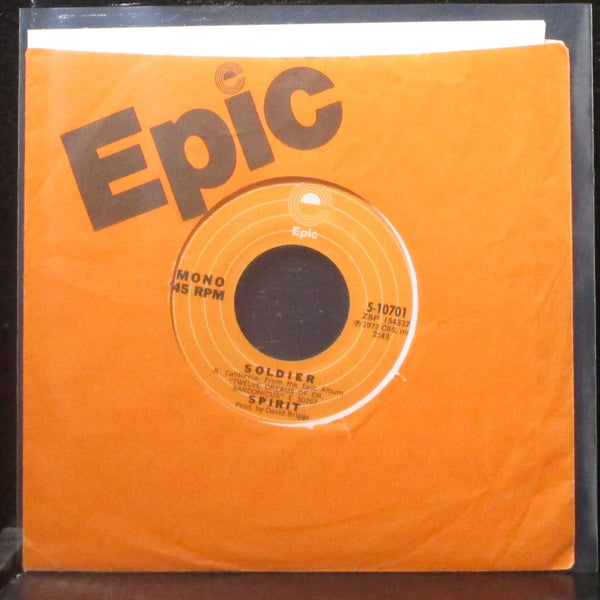 Spirit - Mr. Skin / Soldier 7" VG+ Vinyl 45 Epic 5-10701 USA 1972 - Shuga Records