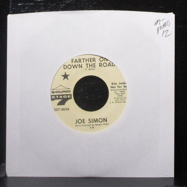 Joe Simon - Farther On Down The Road / Wounded Man 7" Mint- Promo Vinyl 45 - Shuga Records