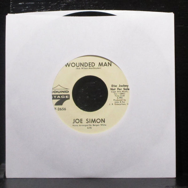Joe Simon - Farther On Down The Road / Wounded Man 7" Mint- Promo Vinyl 45 - Shuga Records