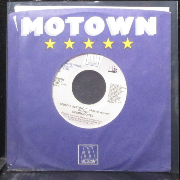 Commodores - Animal Instinct 7" Mint- Promo Vinyl 45 Motown 1788MF USA 1985 - Shuga Records
