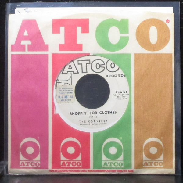 The Coasters - Shoppin' For Clothes 7" VG+ Vinyl Promo 45-6178 ATCO USA 1960 - Shuga Records
