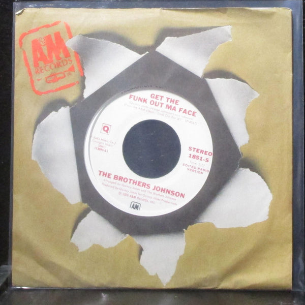 The Brothers Johnson - Get The Funk Out Ma Face 7" Mint- Promo Vinyl 45 A&M 1851 - Shuga Records