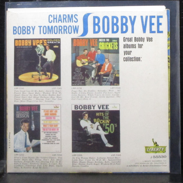 Bobby Vee - Charms / Bobby Tomorrow 7" VG+ Vinyl 45 Liberty 55530 USA 1963 - Shuga Records