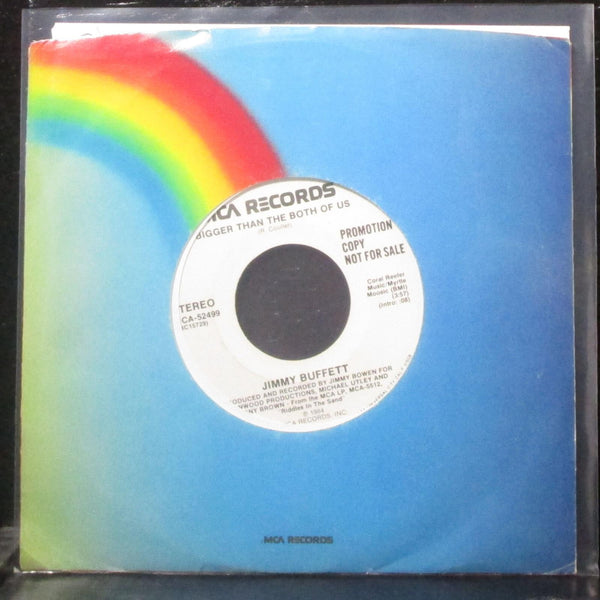 Jimmy Buffett - Bigger Than The Both Of Us 7" Mint- Promo Vinyl 45 MCA-52499 USA - Shuga Records