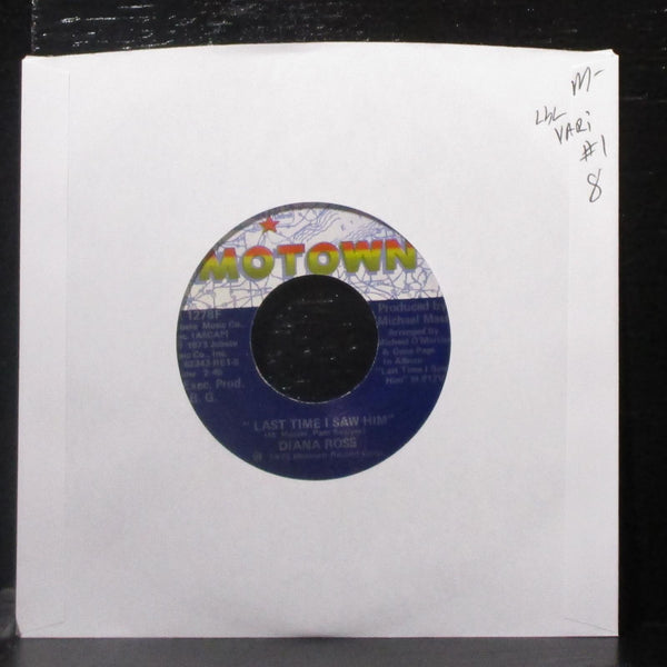 Diana Ross - Last Time I Saw Him / Save The Children 7" Mint- Vinyl 45 lbl var 1 - Shuga Records