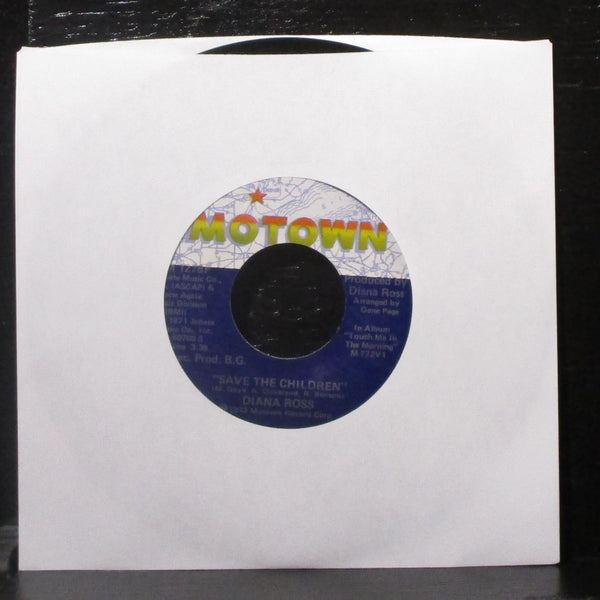 Diana Ross - Last Time I Saw Him / Save The Children 7" Mint- Vinyl 45 lbl var 1 - Shuga Records
