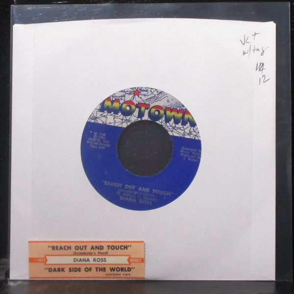 Diana Ross - Reach Out And Touch / Dark Side Of The World 7" VG+ Motown M 1165 - Shuga Records