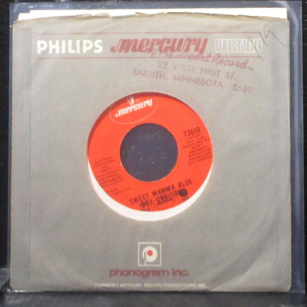 Roy Orbison - Sweet Mamma Blue / Heartache 7" VG+ Vinyl 45 Mercury 73610 USA - Shuga Records