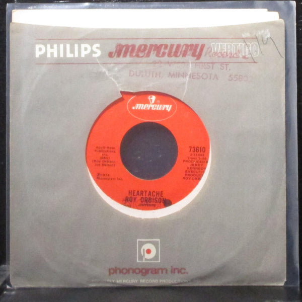 Roy Orbison - Sweet Mamma Blue / Heartache 7" VG+ Vinyl 45 Mercury 73610 USA - Shuga Records