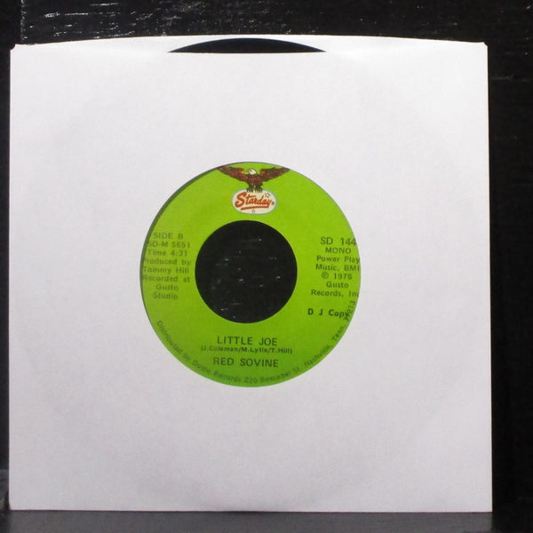 Red Sovine - Little Joe 7" VG+ Promo Vinyl 45 Starday SD 144 USA 1976 - Shuga Records