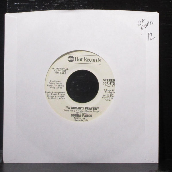 Donna Fargo - What Will The New Year Bring 7" VG+ Promo Vinyl 45 ABC DOA-17586 - Shuga Records