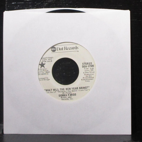 Donna Fargo - What Will The New Year Bring 7" VG+ Promo Vinyl 45 ABC DOA-17586 - Shuga Records