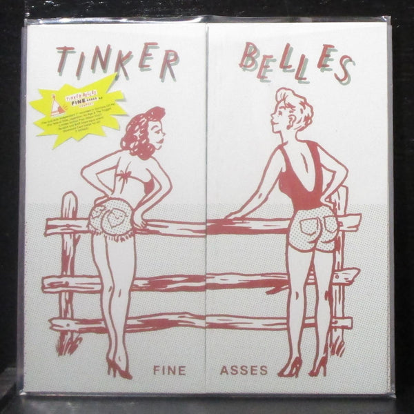 Tinkerbelles - Fine Asses EP 7" Mint- Yellow Vinyl 45 + MP3 code TPSP001 2014 - Shuga Records