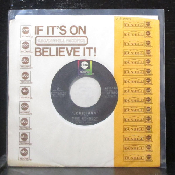 Mike Kennedy - Louisianna / The Lover 7" VG+ Vinyl 45 ABC-11309 USA 1971 - Shuga Records