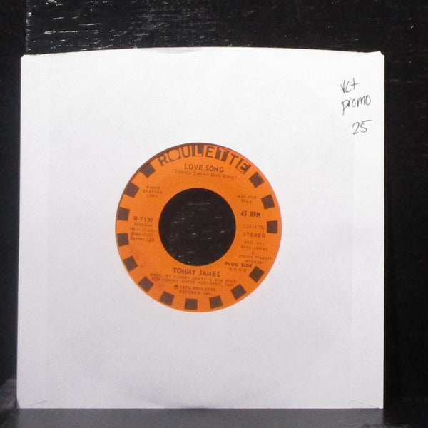 Tommy James - Love Song 7" VG+ Promo Vinyl 45 Roulette R-7130 USA 1972 - Shuga Records