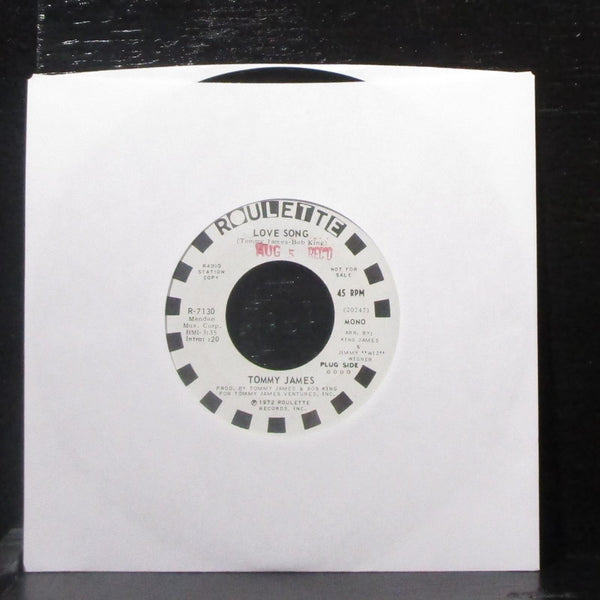Tommy James - Love Song 7" VG+ Promo Vinyl 45 Roulette R-7130 USA 1972 - Shuga Records