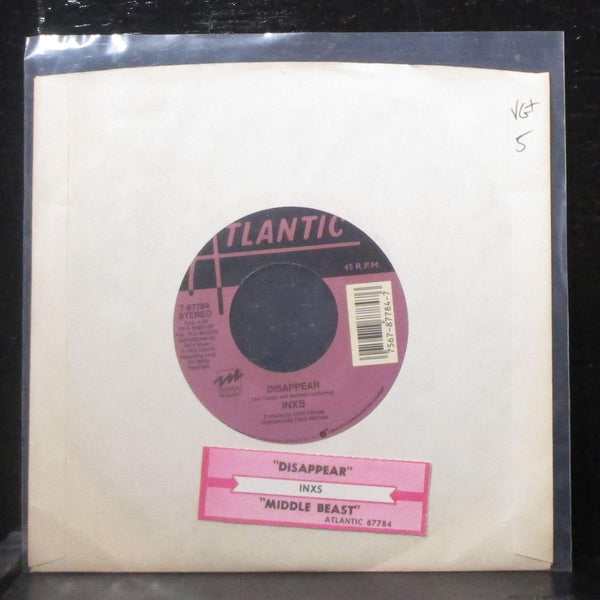 INXS - Disappear / Middle Beast 7" VG+ Vinyl 45 Atlantic 7-87784 USA 1990 - Shuga Records