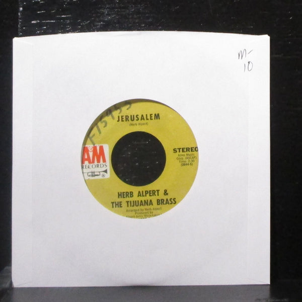 Herb Alpert - Jerusalem / Strike Up The Band 7" Mint- Vinyl 45 A&M 1225-S USA - Shuga Records