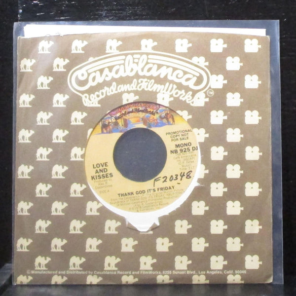 Love And Kisses - Thank God It's Friday 7" VG+ Promo Vinyl 45 Casablanca NB925DJ - Shuga Records