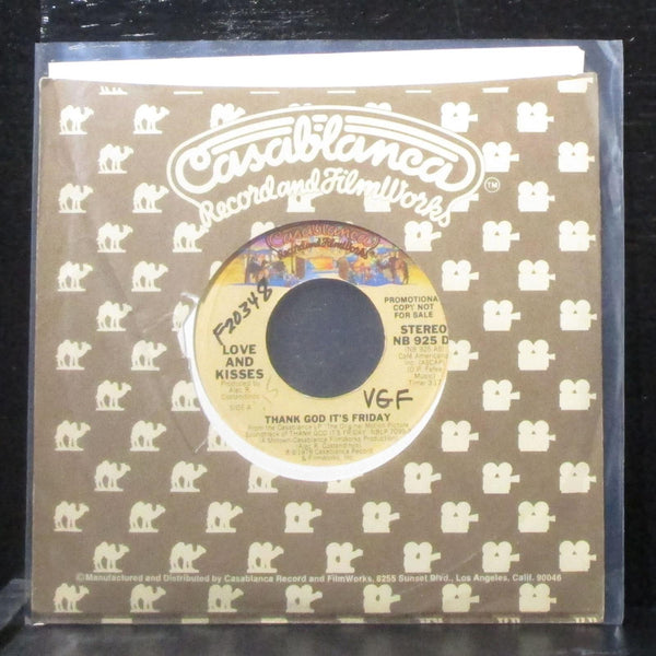Love And Kisses - Thank God It's Friday 7" VG+ Promo Vinyl 45 Casablanca NB925DJ - Shuga Records