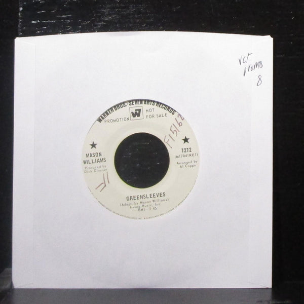 Mason Williams - Greensleeves / $13 Stella 7" VG+ Promo Vinyl 45 WB 7272 USA - Shuga Records