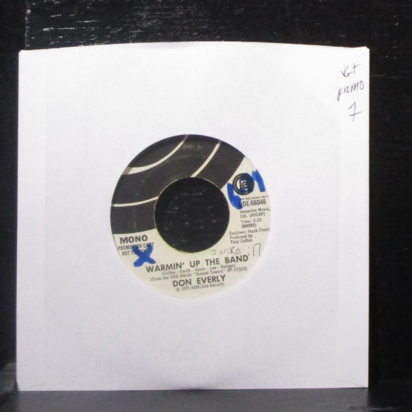 Don Everly - Warmin' Up The Band / Evelyn Swing 7" VG+ Promo Vinyl 45 ODE-66046 - Shuga Records
