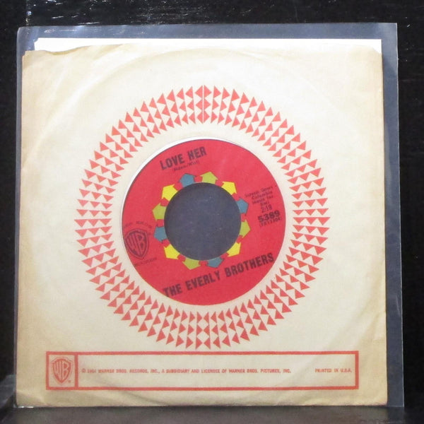 The Everly Brothers - Lover Her / The Girl Sang The Blues 7" VG+ Vinyl 45 5389 - Shuga Records