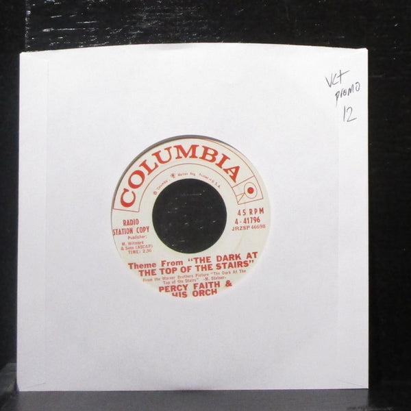 Percy Faith - Theme From The Dark At The Top Of The Stairs 7" VG+ Promo Vinyl 45 - Shuga Records