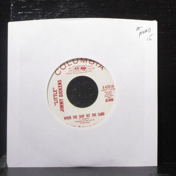 "Little" Jimmy Dickens - When The Ship Hit The Sand 7" Mint- Promo Vinyl 45 1966 - Shuga Records