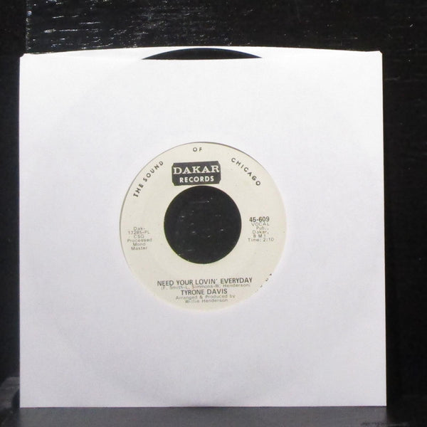 Tyrone Davis - All The Waiting Is Not In Vain 7" Mint- Promo Vinyl 45-609 Dakar - Shuga Records