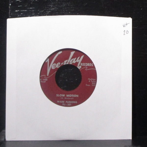 Wade Flemons - Slow Motion / Walking By The River 7" VG+ Vinyl 45 Vee Jay VJ-321 - Shuga Records