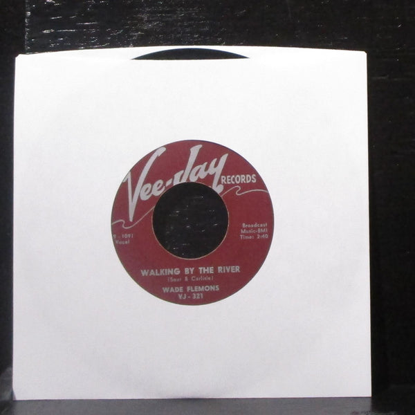 Wade Flemons - Slow Motion / Walking By The River 7" VG+ Vinyl 45 Vee Jay VJ-321 - Shuga Records