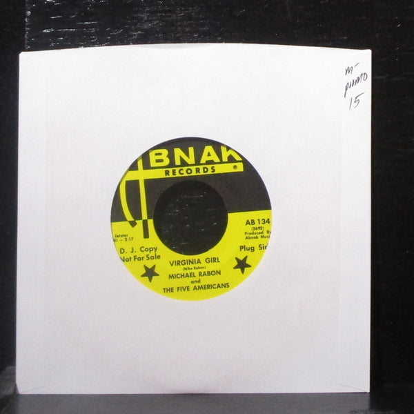 Michael Rabon - Virginia Girl / Call On Me 7" Mint- Promo Vinyl 45 Abnak AB 134 - Shuga Records