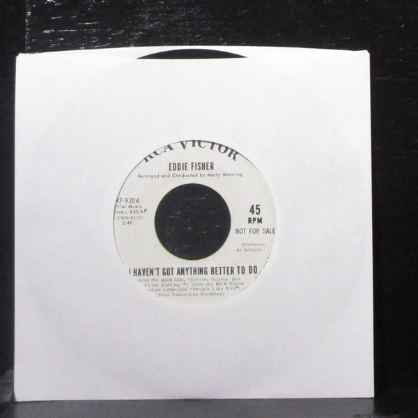 Eddie Fisher - Now I Know 7" VG+ Promo Vinyl 45 RCA 47-9204 USA 1967 - Shuga Records