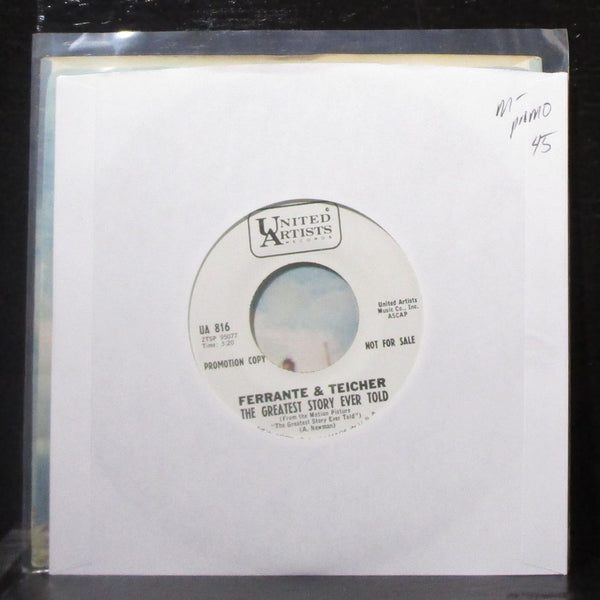 Ferrante & Teicher - The Greatest Story Ever Told 7" Mint- Promo Vinyl 45 UA 816 - Shuga Records