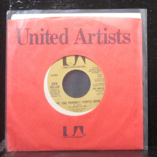 Dick Feller - Biff, The Friendly Purple Bear 7" Mint- Vinyl 45 UA-XW316-W USA - Shuga Records