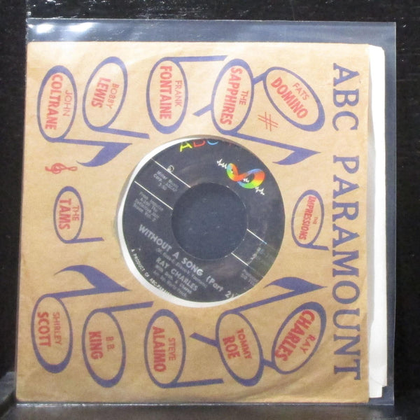 Ray Charles - Without A Song 7" VG+ Vinyl 45-10663 ABC-Paramount USA 1965 - Shuga Records