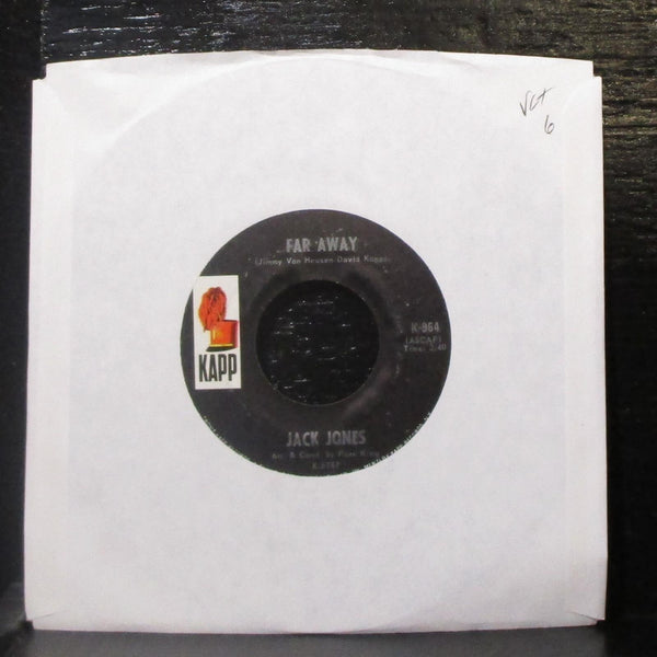 Jack Jones - Far Away / Meditation 7" VG+ Vinyl 45 Kapp K-964 USA 1968 - Shuga Records