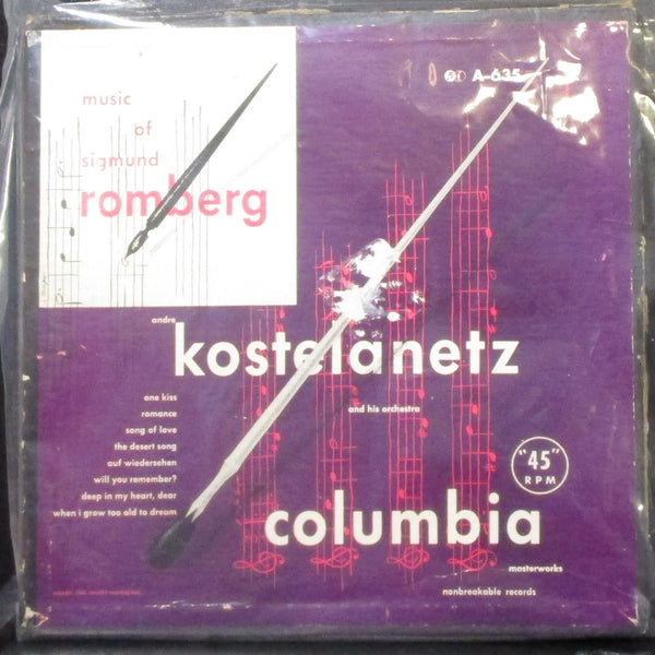 Andre Kostelanetz - Music Of Sigmund Romberg box set 4x7" VG+ Vinyl 45 A-635 - Shuga Records