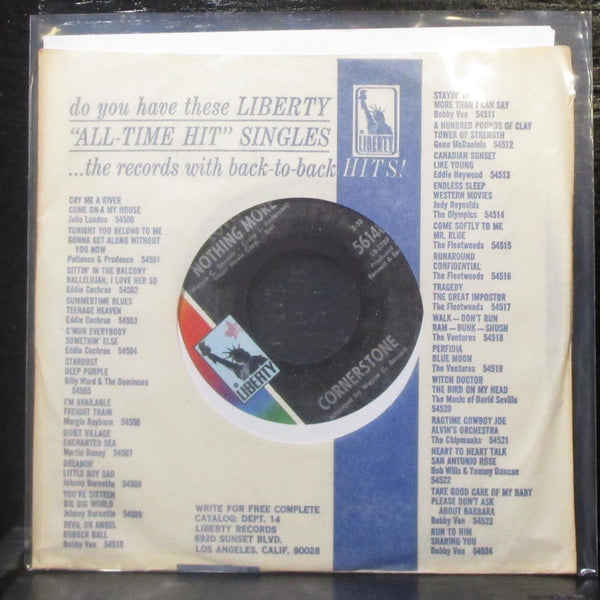 Cornerstone - Holly Go Softly / Love, Nothing More 7" Mint- Vinyl 45 Liberty USA - Shuga Records