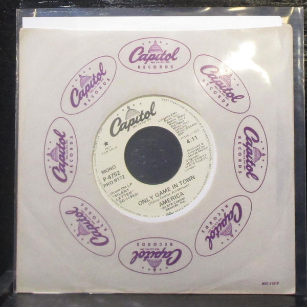 America - Only Game In Town 7" Mint- Promo Vinyl 45 Capitol P-4752 USA 1979 - Shuga Records