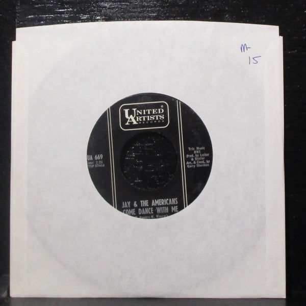 Jay & The Americans - Come Dance With Me 7" Mint- Vinyl 45 UA 669 USA 1963 - Shuga Records