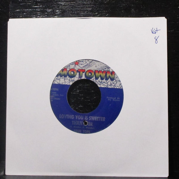 Four Tops - Loving You Is Sweeter Than Ever 7" VG+ Vinyl 45 Motown M-1096 USA - Shuga Records