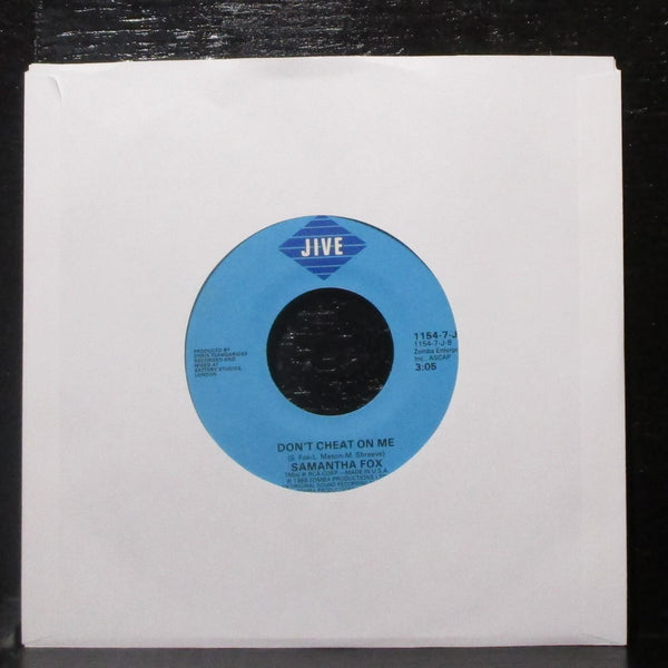 Samantha Fox - I Wanna Have Some Fun / Don't Cheat On Me 7" VG+ 45 Jive 1988 - Shuga Records