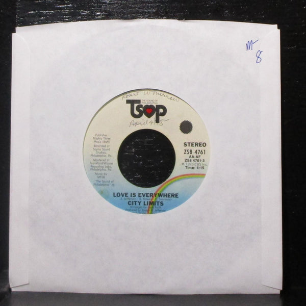 City Limits - Love Is Everywhere / Uncle James 7" Mint- Vinyl 45 TSOP ZS8 4761 - Shuga Records