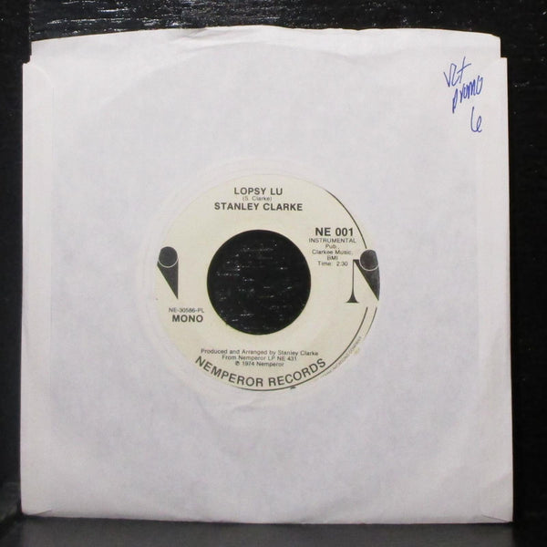 Stanley Clarke - Lopsy Lu 7" VG+ Promo Vinyl 45 Nemperor NE 001 USA 1974 - Shuga Records
