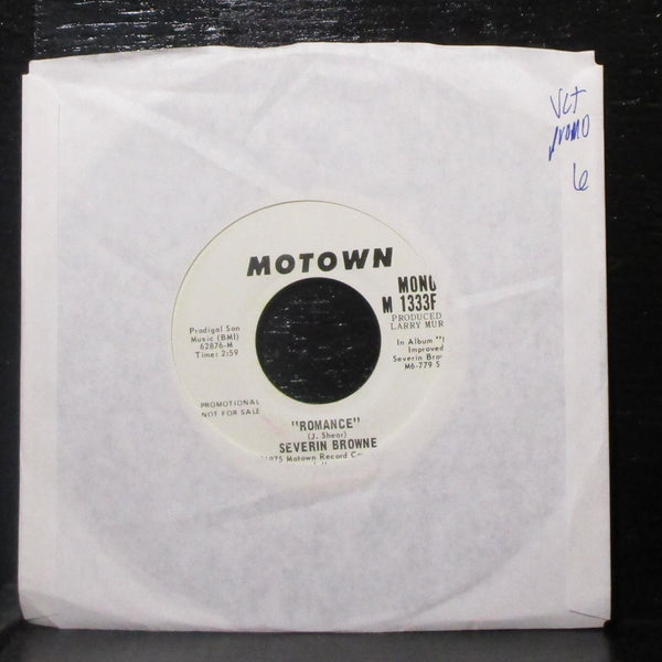 Severin Browne - Romance 7" VG+ Promo Vinyl 45 Motown M 1333F USA 1974 - Shuga Records