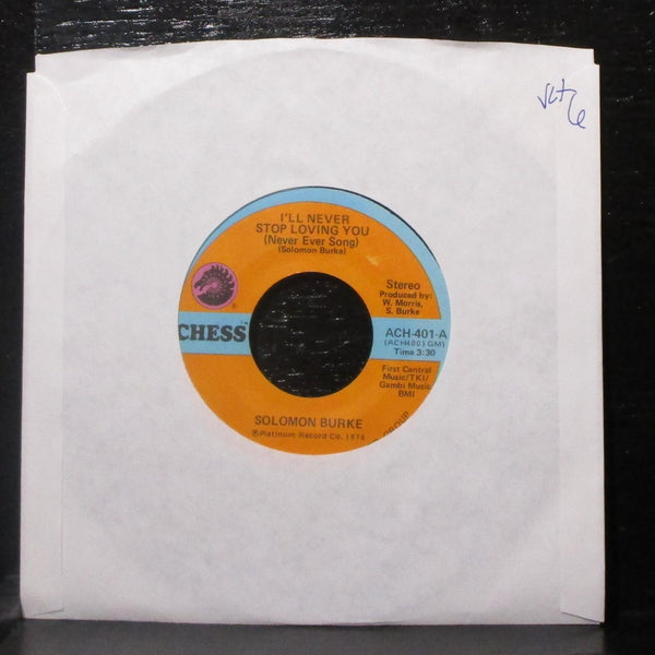 Solomon Burke - I'll Never Stop Loving You / The Do Right Song 7" VG+ 45 Chess - Shuga Records