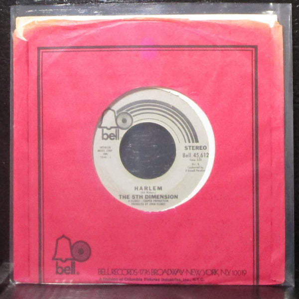 The 5th Dimension - Harlem / My Song 7" VG+ Vinyl Bell 45,612 USA 1974 - Shuga Records
